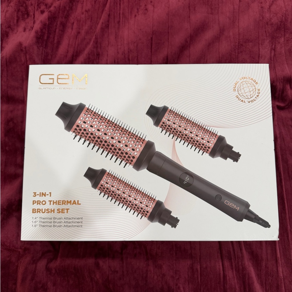 adidas Rose Gold and Black Thermal Brush Set